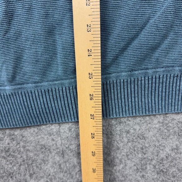 Tommy Bahama Sweater Mens XL Blue Full Zip 100% Cotton Lightweight Jacket Casual - Picture 10 of 11